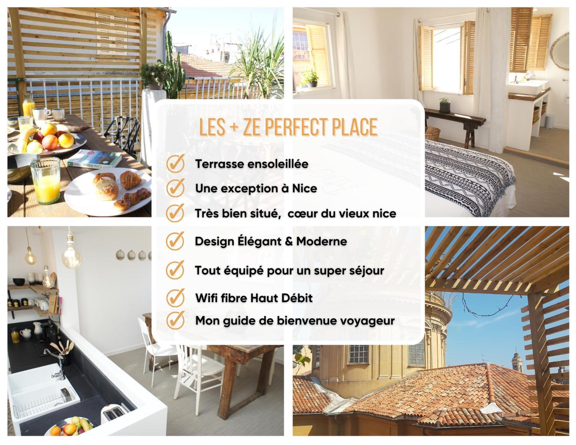 Ze Perfect Place - Vieux Nice - Exceptionnel Appartement - Calme Et Terrasse Avec Vues Eksteriør bilde
